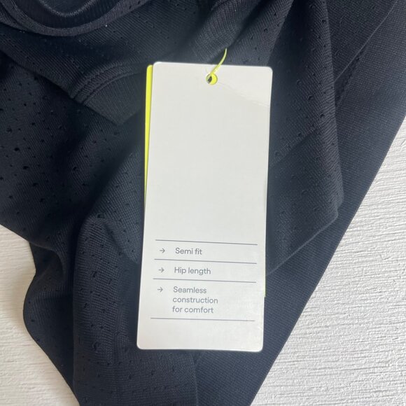 All In Motion Mesh Seamless Tank Top Semi Fit Activewear Black Size XL - Picture 10 of 11